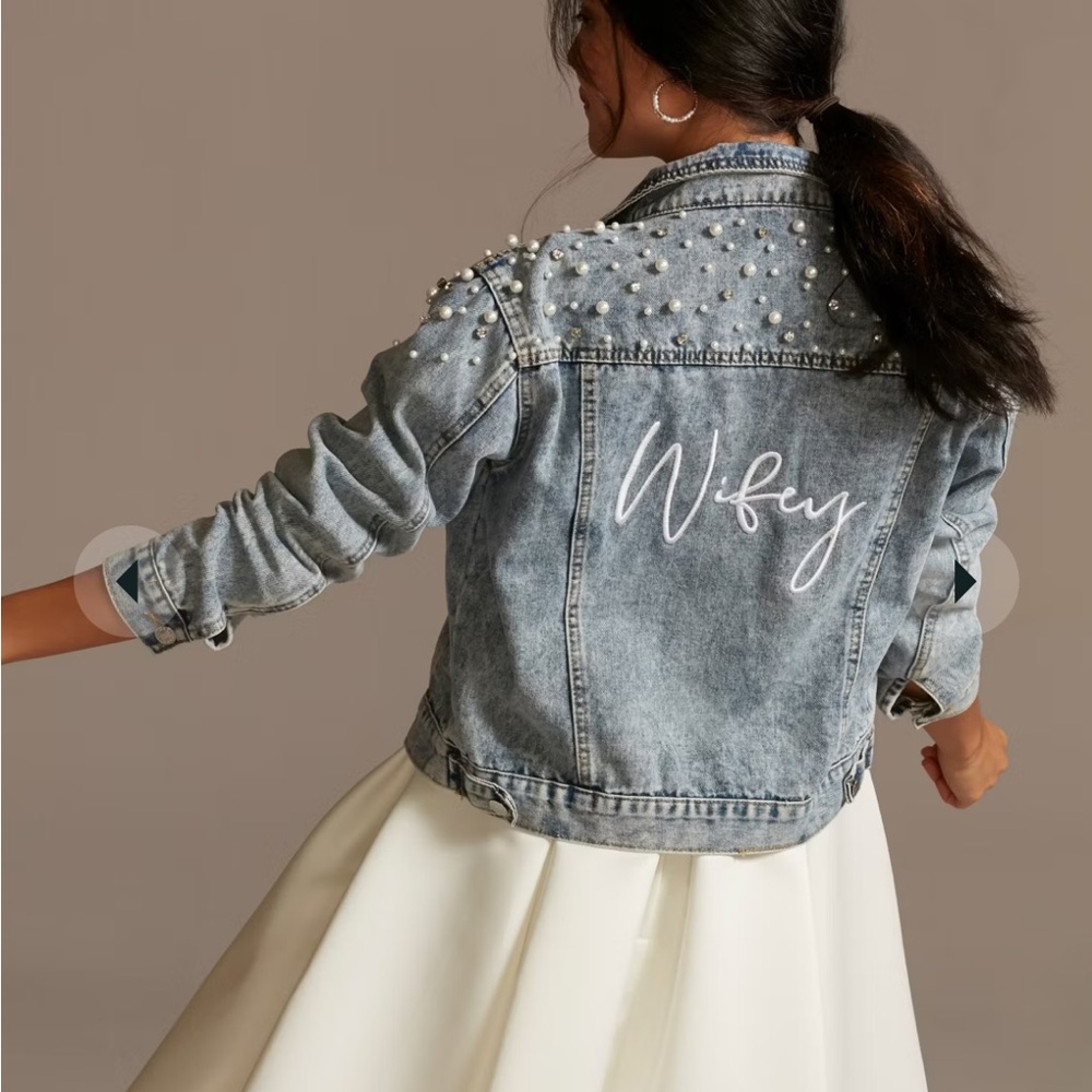 Worn once! Wifey jacket from David’s Bridal